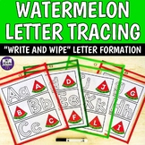 Watermelon Letter Tracing Strips - Preschool Kinder Summer