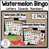 Watermelon Letters Sounds Numbers 0 - 20 Alphabet Bingo 2 Pack