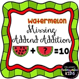 Watermelon Missing Addend Addition