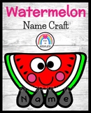 Watermelon Name Craft for Spring, Summer Literacy Center Activity