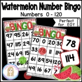 Watermelon Number Bingo 0 - 120 l Number Recognition 0 to 120