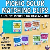 Watermelon Picnic Color Matching Clip Cards - Preschool SP