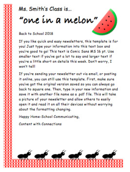 Summer Newsletter Templates Worksheets Teaching Resources Tpt