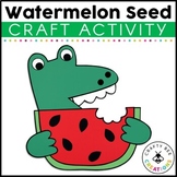 Watermelon Seed Craft | Bulletin Board Activity | Alligator Craft