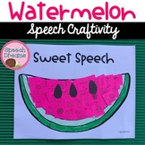 Watermelon Speech Therapy Summer Activity | Articulation L