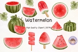 Watermelon Watercolor Clipart