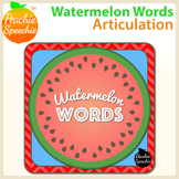 Watermelon Words: Articulation Mats and Activity