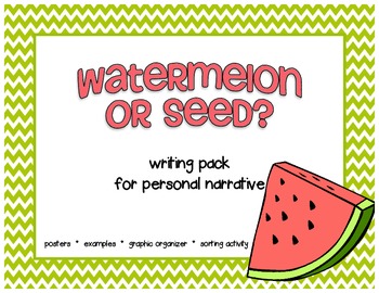 Preview of Watermelon and Seed packet for Narrative Writing Workshop