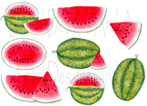 Watermelon clipart, Watercolor melon clipart, Watermelon clip art
