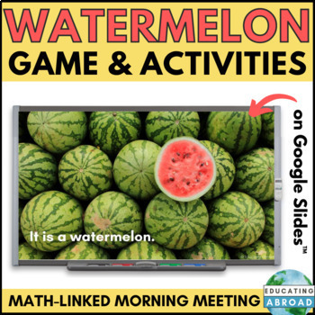 Preview of Watermelon-themed Math Activity for Data Collection and Tally Charts