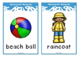 Waterproof Materials Picture Set/Flash Cards with Labels