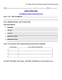 Watersheds Online Activity and Worksheet