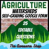 Watersheds Self-grading Google Form Test for Agriculture &