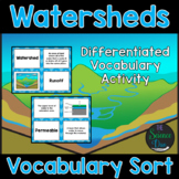 Watersheds Vocabulary Sort