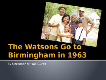 Preview of Watsons Go to Birmingham in 1963 Unit