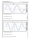 Wave Amplitude Frequency Period Velocity Quiz - RANDOMIZED