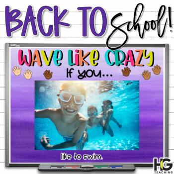 Preview of Back to School Stand Up Sit Down | Wave Like Crazy Games and Activities