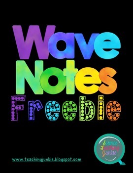 Preview of Wave Notes FREEBIE with PowerPoint