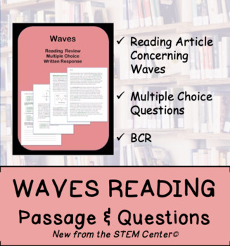 Preview of Waves Reading Passages and Questions (Distance Learning)