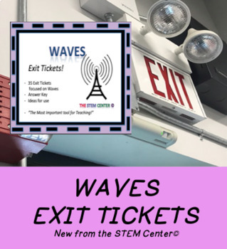 Preview of Waves Exit Tickets Task Cards