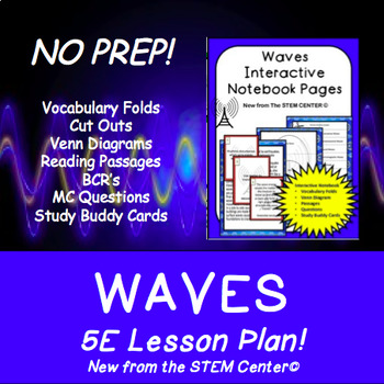 Preview of Waves 5 E Lesson Plan