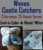 Properties of Sound & Light Waves: Cootie Catcher Game: Fo