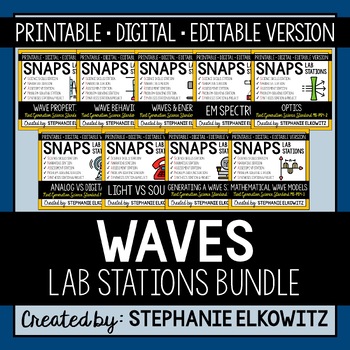 Waves Lab Stations Bundle By Stephanie Elkowitz Tpt