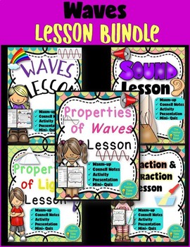 Preview of Waves Curriculum Bundle - Middle School Physical Science Notebook