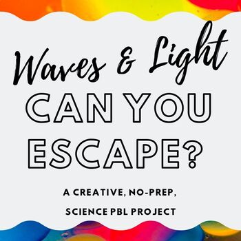 Preview of Waves & Light - Can You Escape? A Zero-Prep PBL Project - Distance Learning