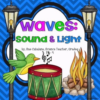 Preview of Waves: Sound and Light {Aligns with NGSS 1-PS4-1,2,3,4} {science}