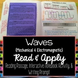 Waves Reading Comprehension Interactive Notebook