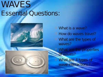 Preview of Waves PPT NC Essential Standards Grade 6