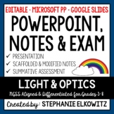 Light and Optics PowerPoint, Notes & Exam - Google Slides