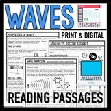 Waves Reading Passages Worksheet with Questions