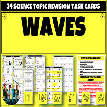 Preview of Waves Science Physics Task Cards