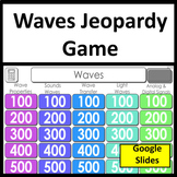 Waves Science Review Jeopardy Game NGSS MS-PS4 and Test Prep