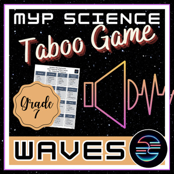Preview of Waves Taboo Review Game - Grade 7 MYP Science