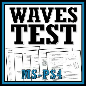 Preview of Waves Test with Sound and Light NGSS MS-PS4-1 MS-PS4-2 MS-PS4-3