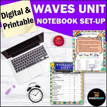 Preview of Light and Sound Waves Unit Bundle Notebook Set-Up | Physical Science