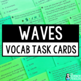 Waves Vocabulary Task Cards | Wavelength, Amplitude | 4th 