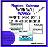 Waves - Vocabulary Word Wall (English/Spanish)