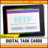 Waves and Electromagnetic Spectrum Digital Task Cards - Bo