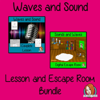 Preview of Waves and Sound Science Lesson and Escape Room Bundle
