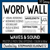 Waves and Sound Word Wall | Science Vocabulary