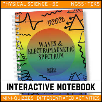 Preview of Waves & the Electromagnetic Spectrum Interactive Notebook