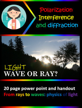 Preview of Explor the Wave-Like Nature of Light: Optics Physics PowerPoint & Worksheet Set