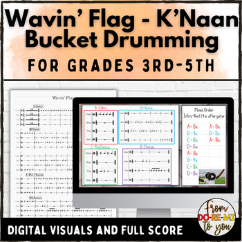Preview of Wavin' Flag K'naan Bucket Drum Arrangement