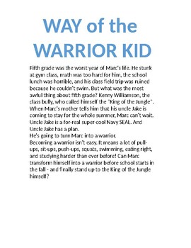 Preview of Way of the Warrior Kid Discussion Questions