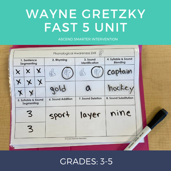 Preview of Wayne Gretzky Fast 5 Unit (3rd - 5th)