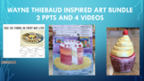 Wayne Thiebaud, Clay Cupcakes, Drawing Cake Forms, Demo Videos